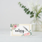 公証書平エレガント書名刺 名刺 (スタンド正面)