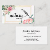 公証書平エレガント書名刺 名刺 (正面/裏面)