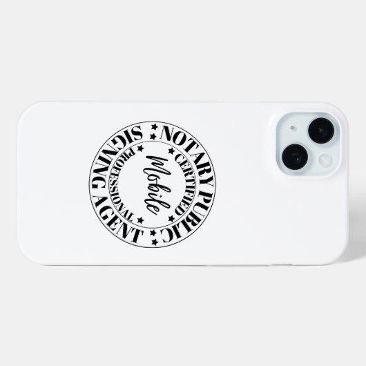 公証書署名代理店用携帯電話ケース Case-Mate iPhoneケース (裏面 (横))