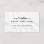 公証署名代理人モダンブルー&シルバー写真 名刺 (裏面)