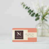 公証署名代理人レトロ 名刺 (スタンド正面)