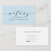 公証証券ローン署名エージェントの名刺 名刺 (正面/裏面)