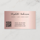 公証貸金署名業者バラ金ゴールドグリッターQR 名刺 (裏面)