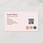 公証貸金署名業者モダンQRコード業務 名刺 (裏面)