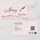 公証貸金署名業者モダンQRコード業務 名刺 (正面/裏面)