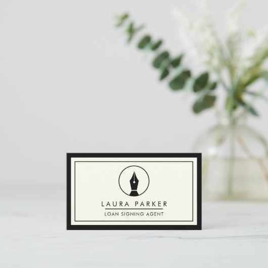 公証金融調印代理コンサルタントブローカー 名刺 (スタンド正面)