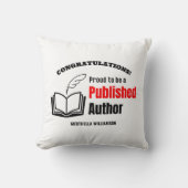 公誇りを持った開作家 クッション (正面)