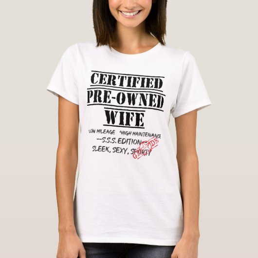 公認の事前所有の妻スポーツ Tシャツ (正面)