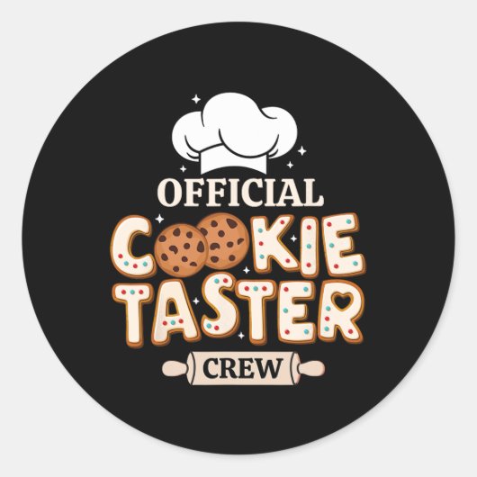 公認クッキーテスターズクルー おもしろバイキングチーム ファミ ラウンドシール (正面)