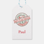 公認リスいけなト・サンタクリスマス ギフトタグ (裏面)