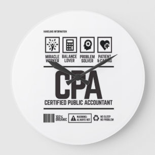 公認会計士・公認会計士 ラージ壁時計