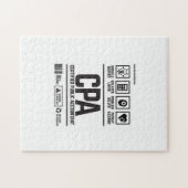 公認会計士 – CPA ジグソーパズル (横)