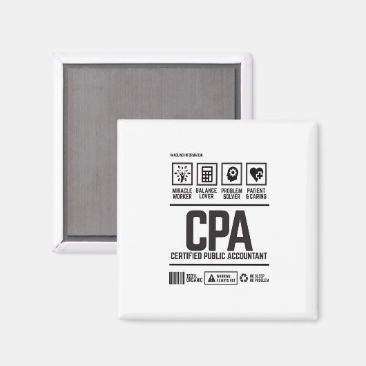 公認会計士 – CPA マグネット (正面/裏面)