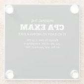 公認会計士CPA試験ギフト ガラスコースター (裏面)