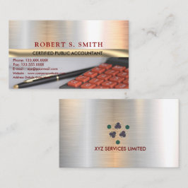 公認会計士CPA電卓イメージ 名刺