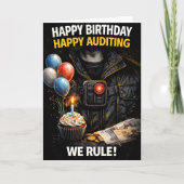 公認会計監査人の誕生日カード、ハッピー監査をあなたに カード (正面)