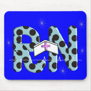 公認看護師のギフト"RN " マウスパッド