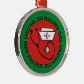 公認看護師のクリスマスのオーナメント2012年 メタルオーナメント (右)