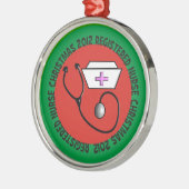 公認看護師のクリスマスのオーナメント2012年 メタルオーナメント (左)