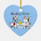 公認看護師のシェブロンのデザイン セラミックオーナメント (正面)