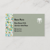 公認看護師のスタイリッシュな名刺 名刺 (正面)