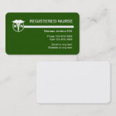 公認看護師のモダンな名刺 名刺 (正面/裏面)