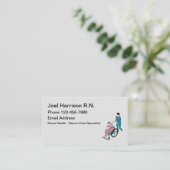 公認看護師の医学のテーマ 名刺 (スタンド正面)