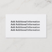 公認看護師の名刺 名刺 (裏面)