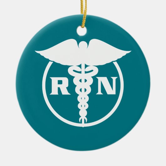 公認看護師の紋章 セラミックオーナメント (正面)