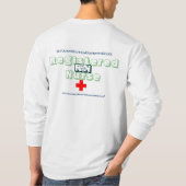 公認看護師のTシャツ Tシャツ (裏面)