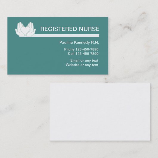 公認看護師ビジネスプロフィールカード 名刺 (正面/裏面)
