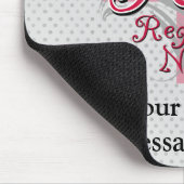 公認看護師、ピンクの十字の渦巻 マウスパッド (コーナー)