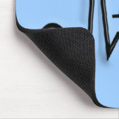 公認看護師"RN"のギフトQRSのデザイン マウスパッド (コーナー)