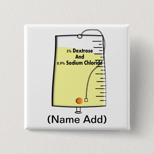 公認看護師IVのバッグのデザイン 缶バッジ (正面)