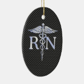 公認看護師RNのケリュケイオンは装飾を蛇行させます セラミックオーナメント (右)