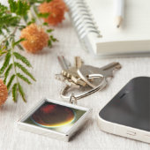 公転する曇りの木星のような惑星 キーホルダー (側面)