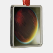 公転する曇りの木星のような惑星 メタルオーナメント (右)