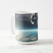 公転軌道革新コーヒーマグ コーヒーマグカップ (正面左)