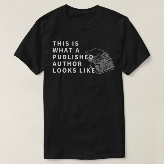 公開された作家の外観おもしろい Tシャツ (デザイン正面)