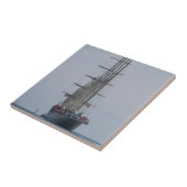 公開した海に入る高い船 タイル (側面)