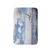 公開した海のヨットの航行 バスマット (正面縦)