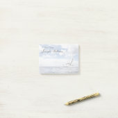 公開した海のヨットの航行 ポストイット (デスク上)