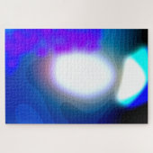 公開7003青と紫の抽象芸術アート ジグソーパズル (横)