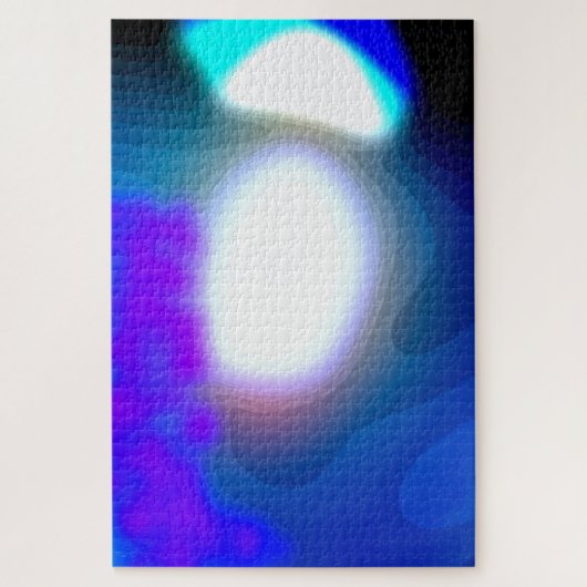 公開7003青と紫の抽象芸術アート ジグソーパズル (縦)