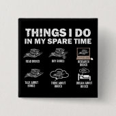 六おもしろい余暇の時にやること 缶バッジ (正面)