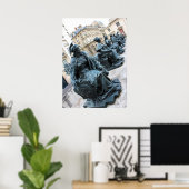 六つの大陸はオルセー地方にある ポスター (ホームオフィス)