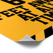 六つの足の社会的距離 ポスター (角)