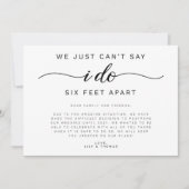 六つの足を分けて結婚る 案内状 (正面)