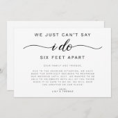 六つの足を分けて結婚る 案内状 (正面/裏面)