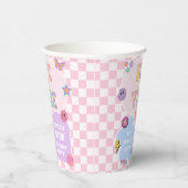 六はヴィーヴ名門私立校風のパッチ六歳の誕生日パーティー 紙コップ (右)